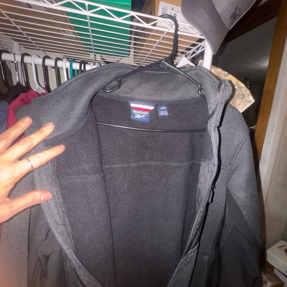 Reebok Men's Charcoal Gray Performance Jacket - Picture 2 of 7